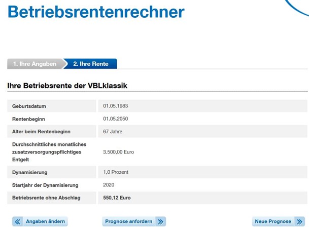 Betriebsrentenrechner